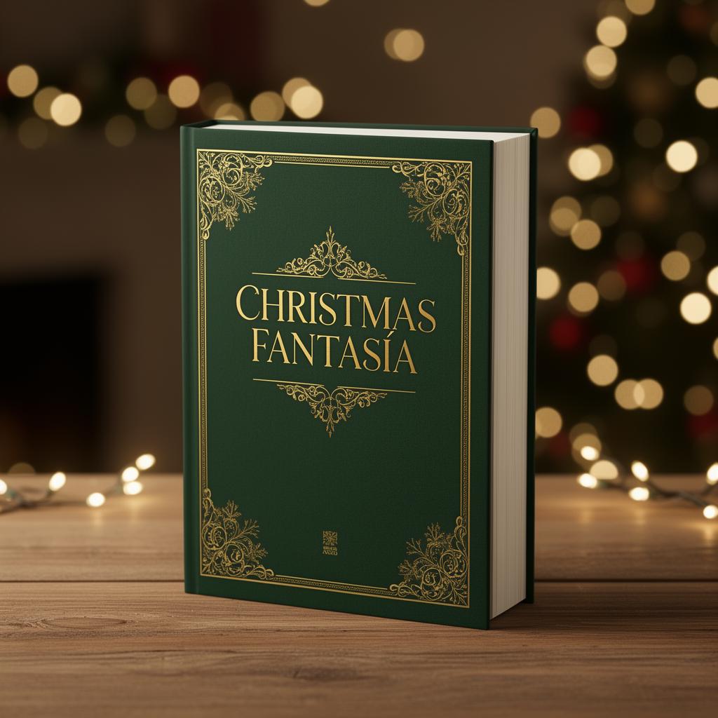 Mockup del libro Christmas Fantasía